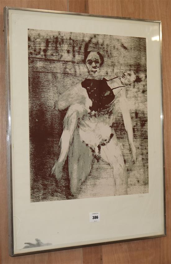 Sidney Nolan, limited edition print, signed in pencil, 23/65, overall 76 x 57cm